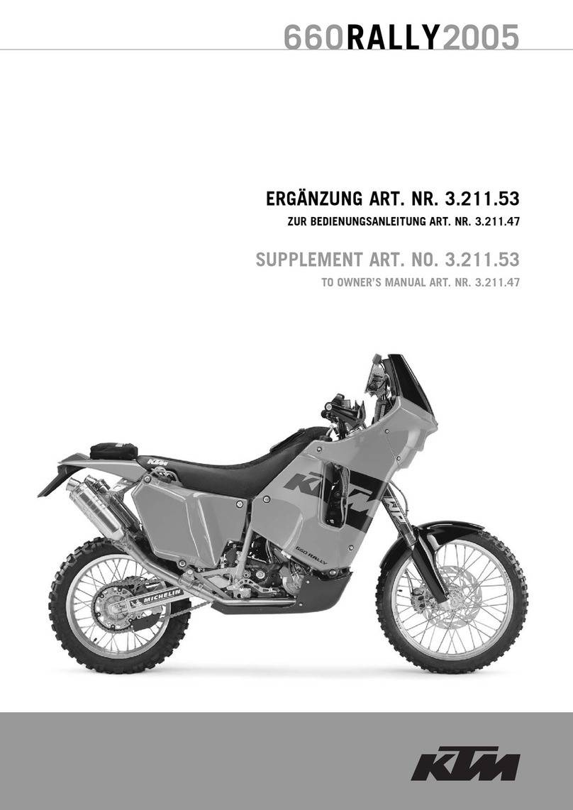 KTM 660 RALLY 2005 Owner's manual KTM 660 RALLY 2005 Owner's manual