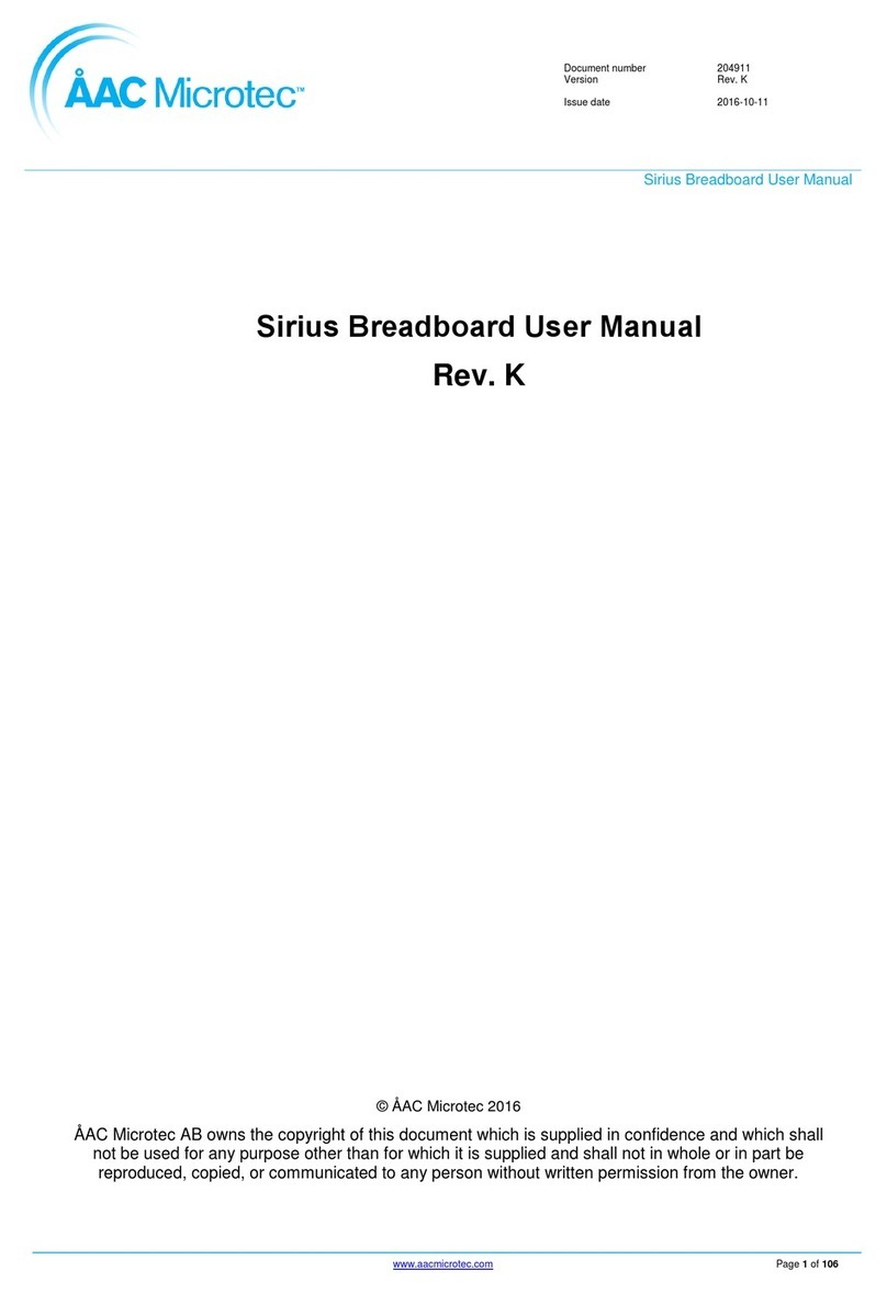AAC Microtec Sirius user manual