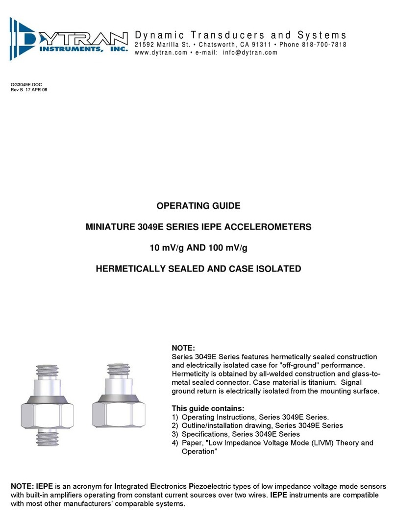 Dytran 3049E Series User manual