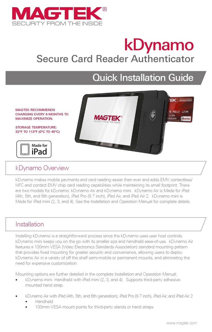 Magtek kDynamo Air Quick installation guide