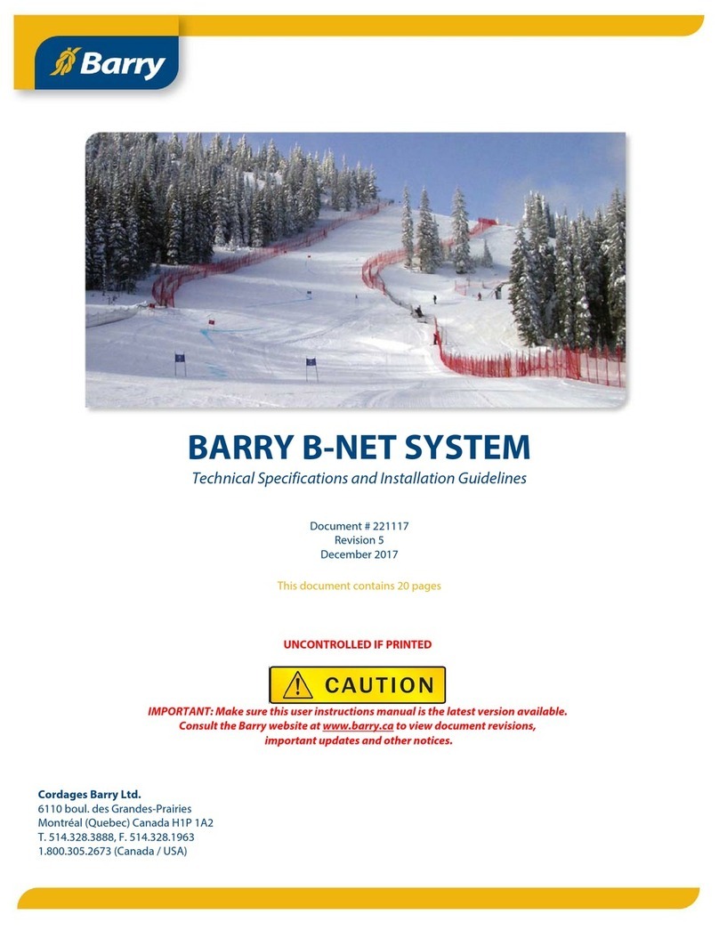 Barry B-Net Technical Specifications and Installation Guidelines
