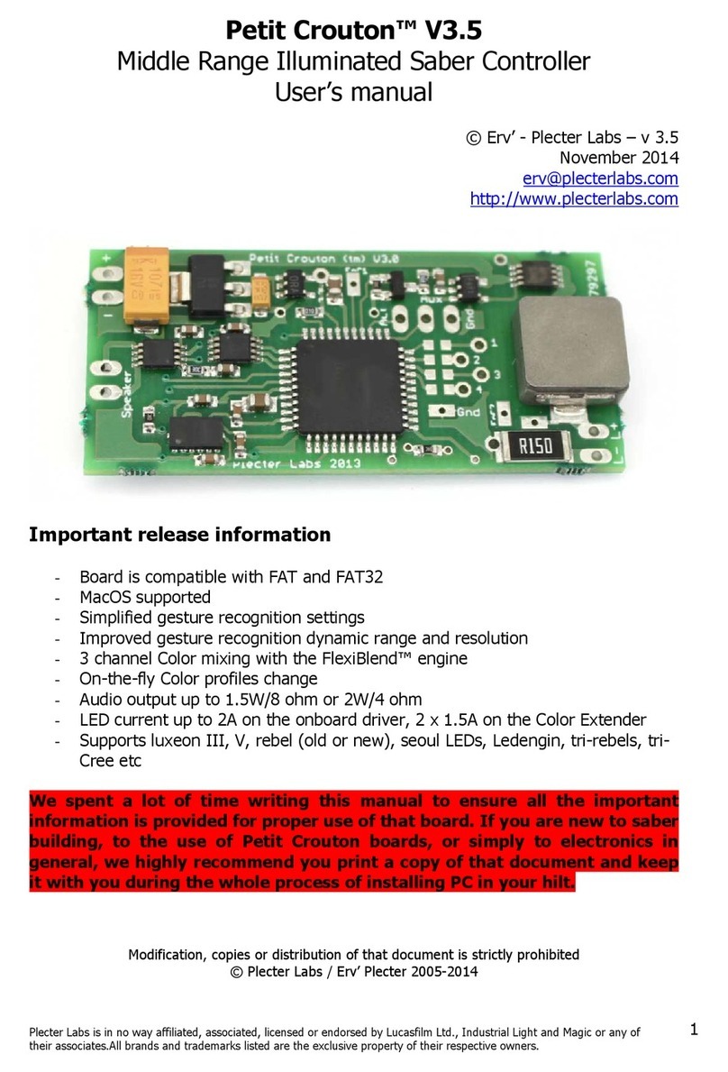 Plecter Labs Petit Crouton V3.5 user manual Plecter Labs Petit Crouton V3.5 user manual
