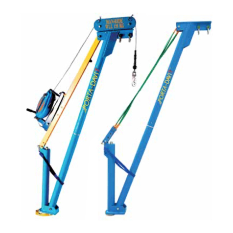 REID LIFTING PORTA-DAVIT 500 Series Installation instructions