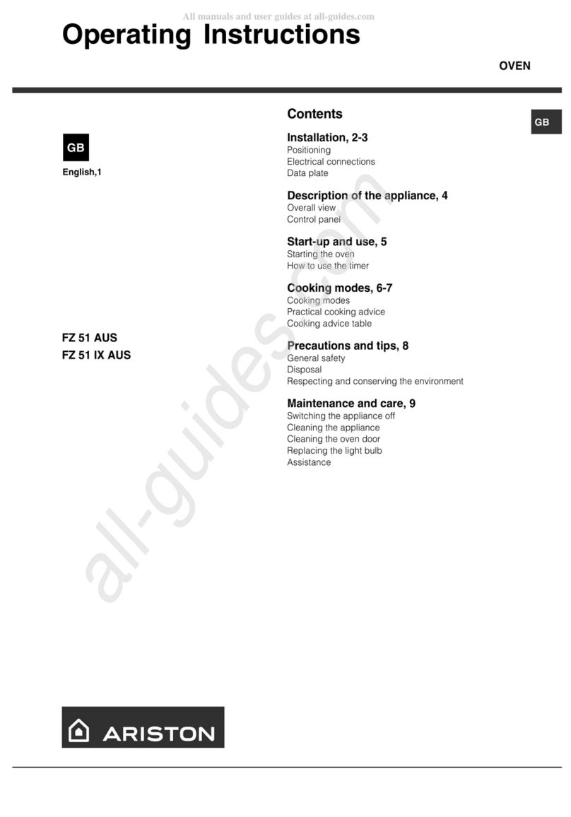 Ariston FZ 51 AUS User manual
