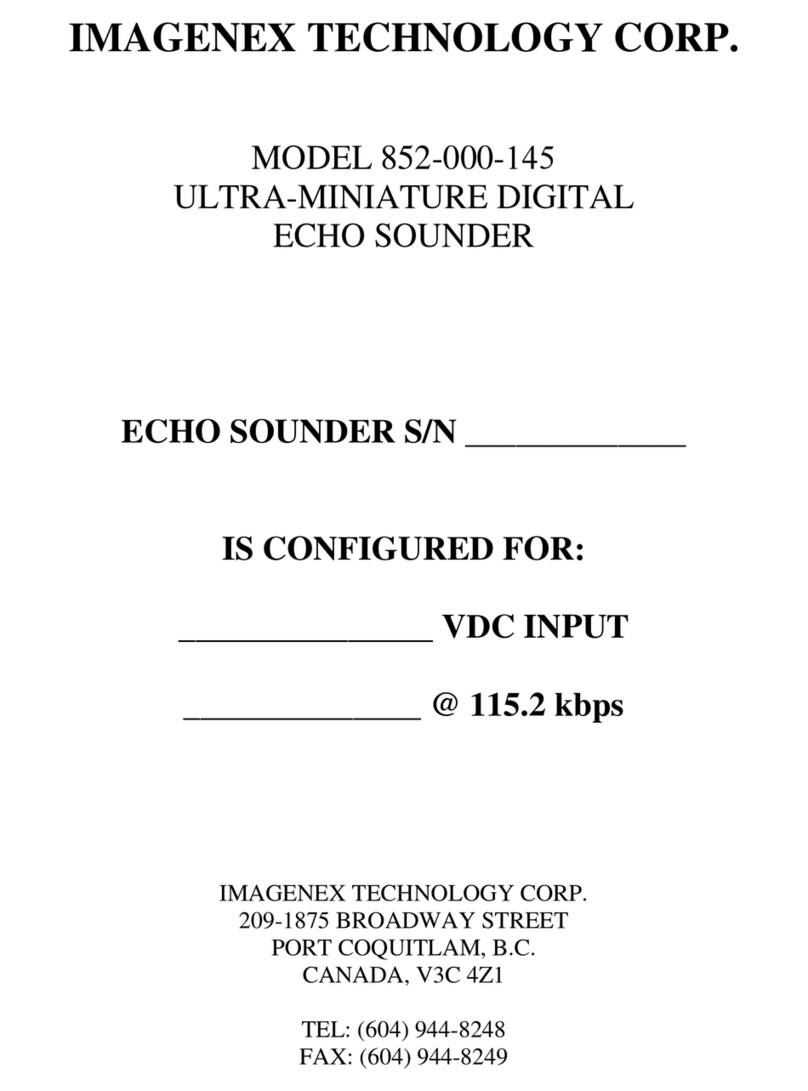 IMAGENEX TECHNOLOGY CORP. 852-000-145 manual IMAGENEX TECHNOLOGY CORP. 852-000-145 manual