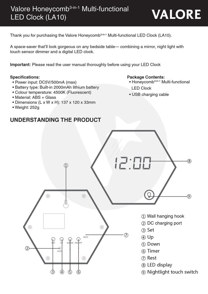 Valore Honeycomb 3-in-1 user manual