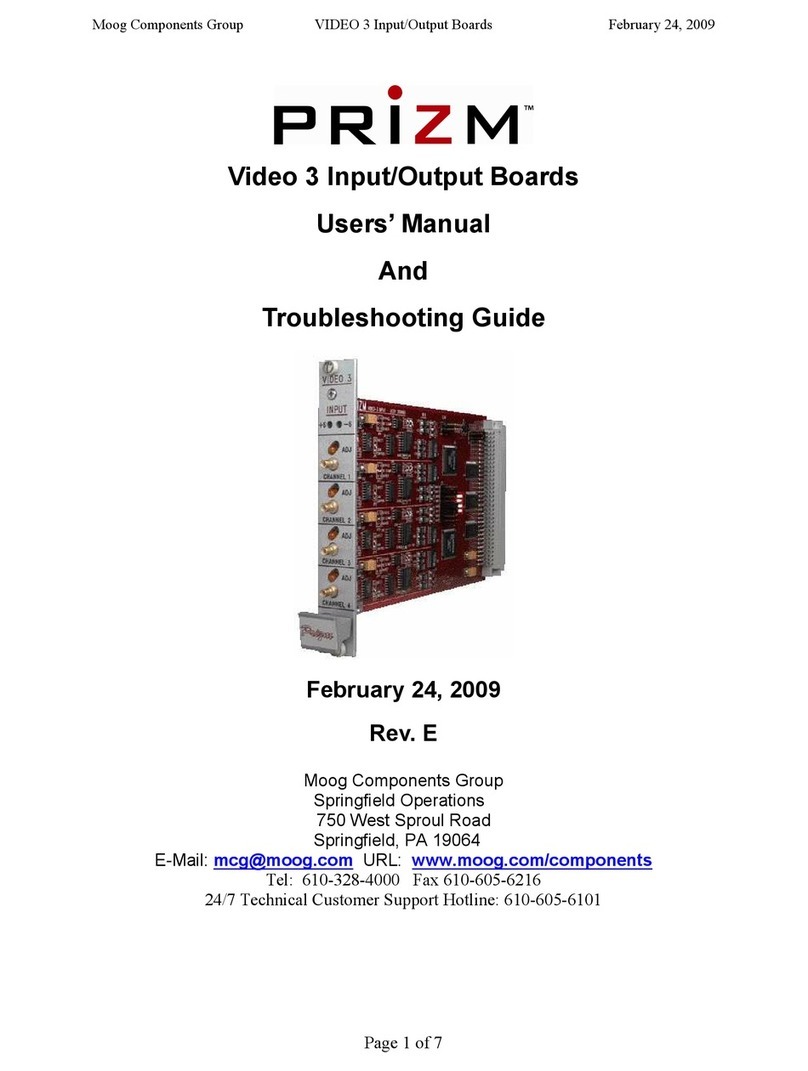 PRIZM Video 3 User's manual and troubleshooting guide