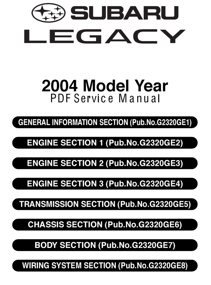 Subaru 2004 LEGACY Service manual