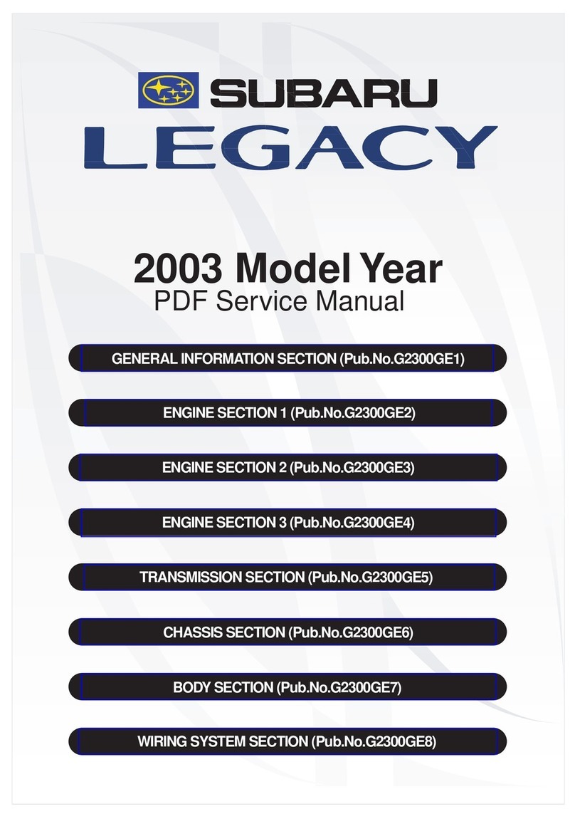 Subaru 2003 Legacy User manual