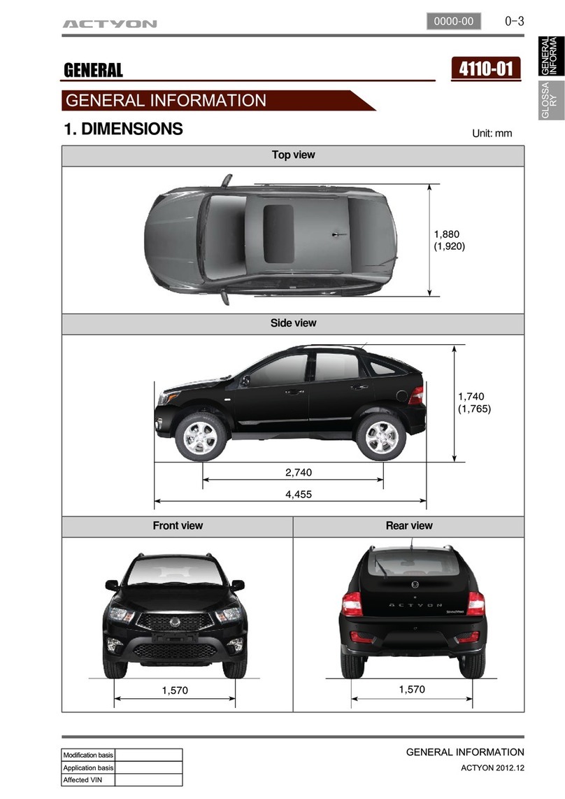 SSANGYONG Actyon 2012.12 User manual
