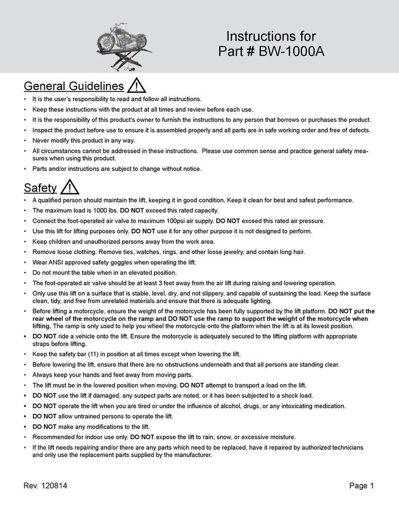 Black Widow BW-1000A instructions