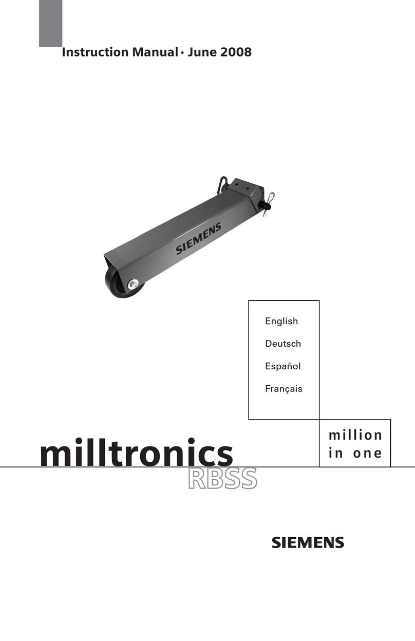 Siemens Milltronics RBSS User manual Siemens Milltronics RBSS User manual