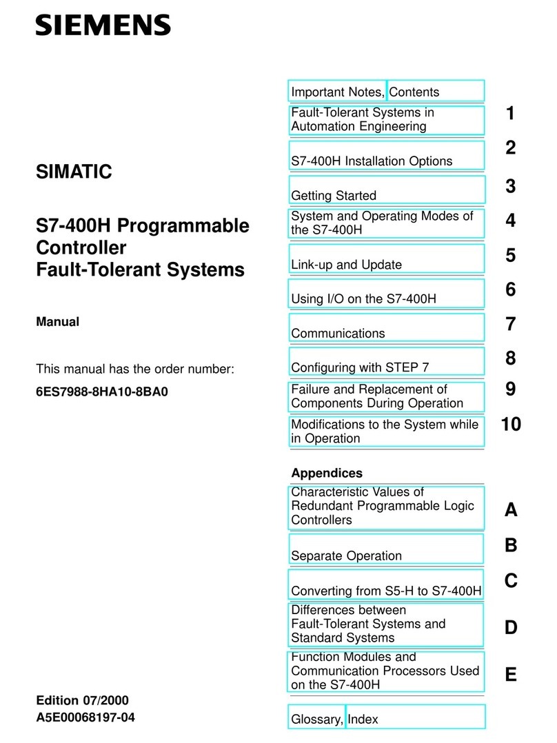 Siemens SIMATIC S7-400H User manual
