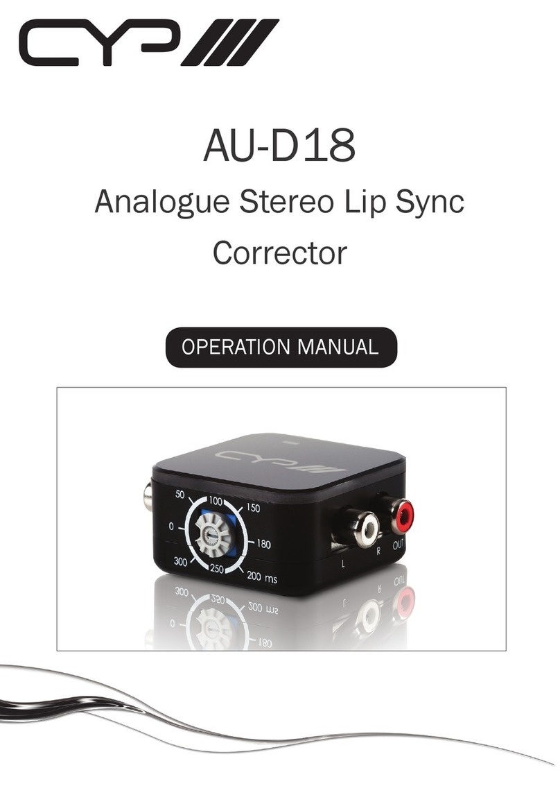 CYP AU-D18 User manual