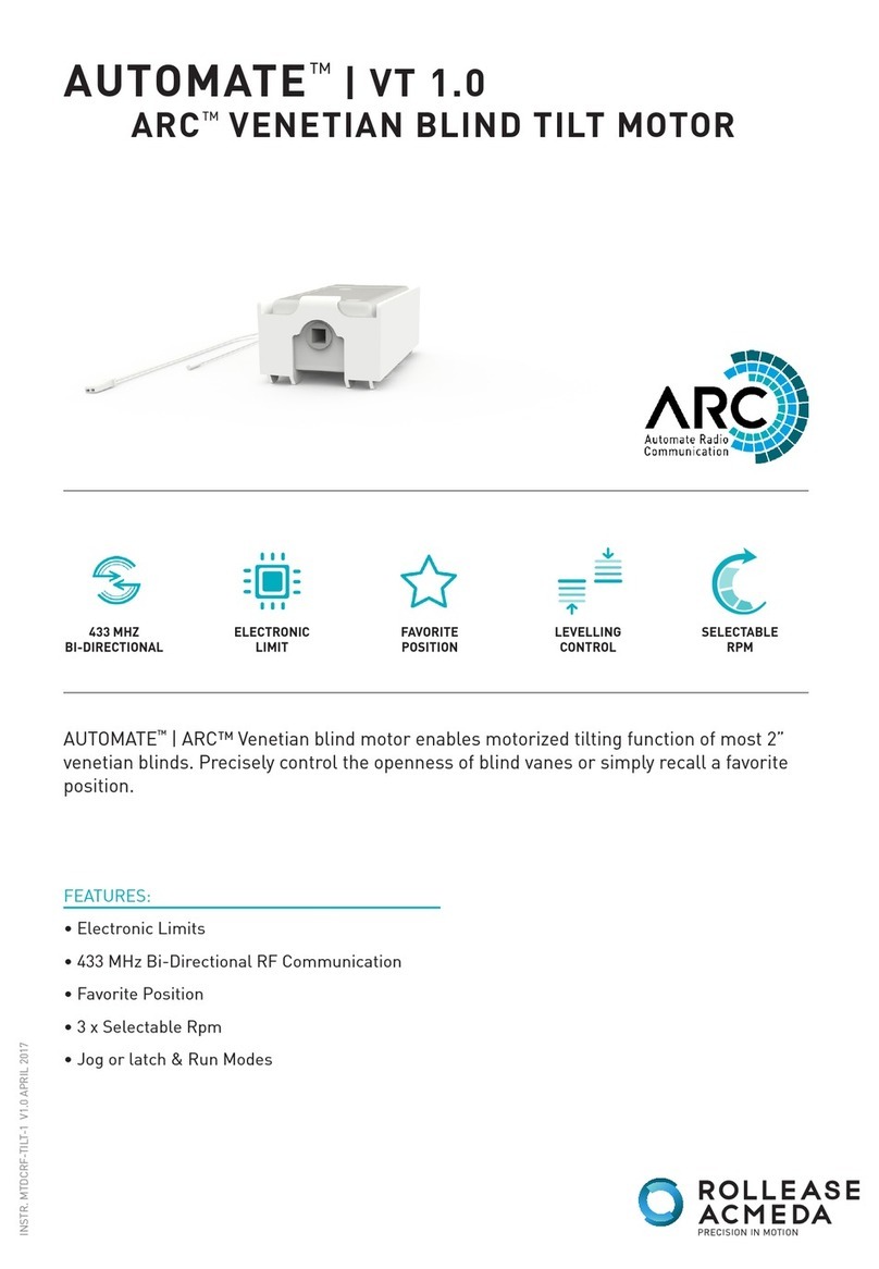 rollease acmeda AUTOMATE ARC manual