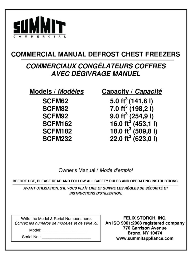 Summit SCFM62 owner's manual