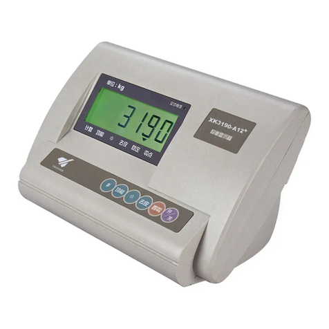 Yaohua Weighing System XK3190-A12 user manual