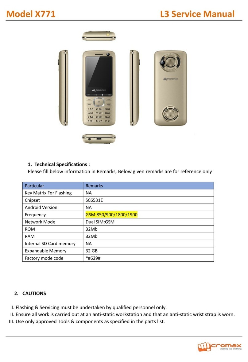 Micromax X771 User manual
