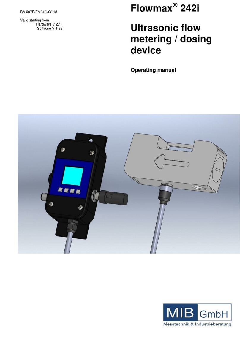 MIB Flowmax 242i User manual