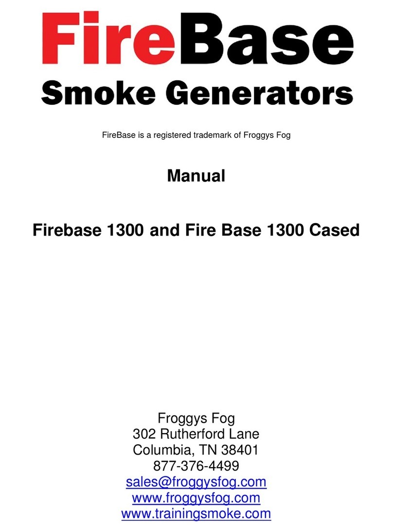 FROGGYS FOG Fire Base 1300 Cased manual