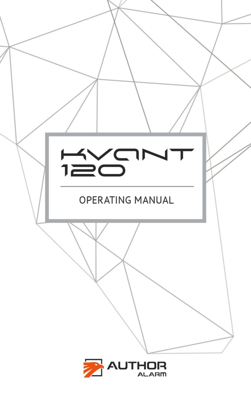 AUTHOR Alarm Kvant 120 operating manual AUTHOR Alarm Kvant 120 operating manual