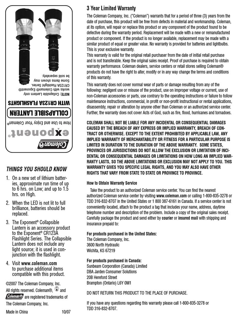 Coleman Exponent User manual
