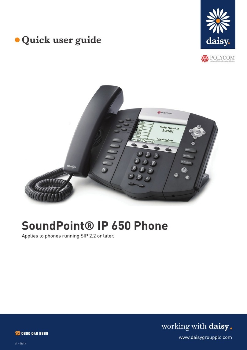 Polycom SoundPoint IP 650 Instruction manual