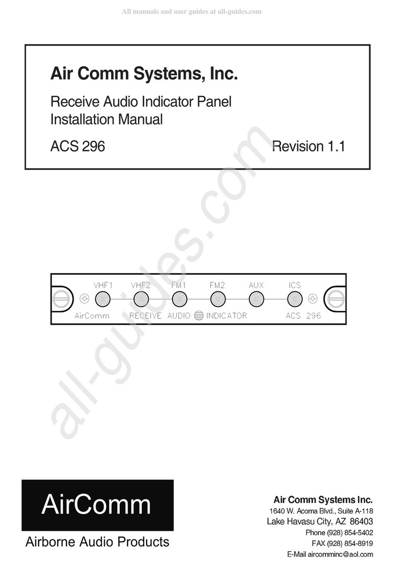 Air Comm Systems ACS 296 installation manual