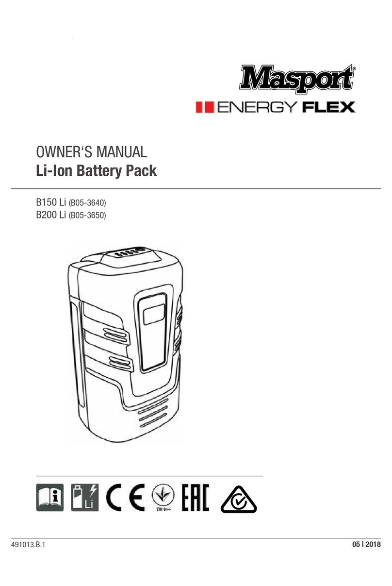 Masport Energy Flex B150 Li owner's manual Masport Energy Flex B150 Li owner's manual