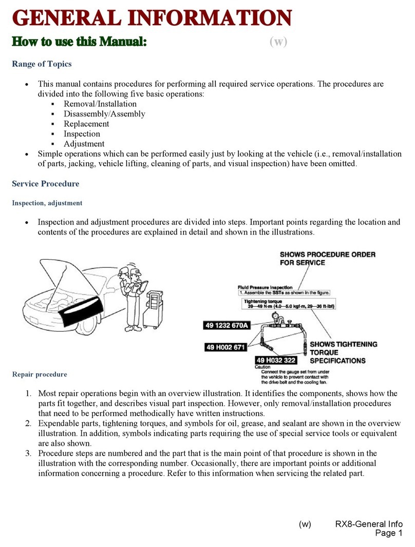 Mazda RX-8 User manual