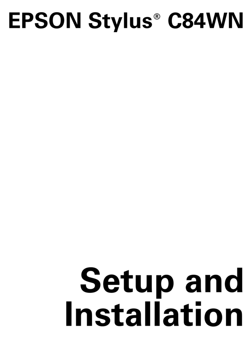 Epson Stylus C84WN Operating and safety instructions