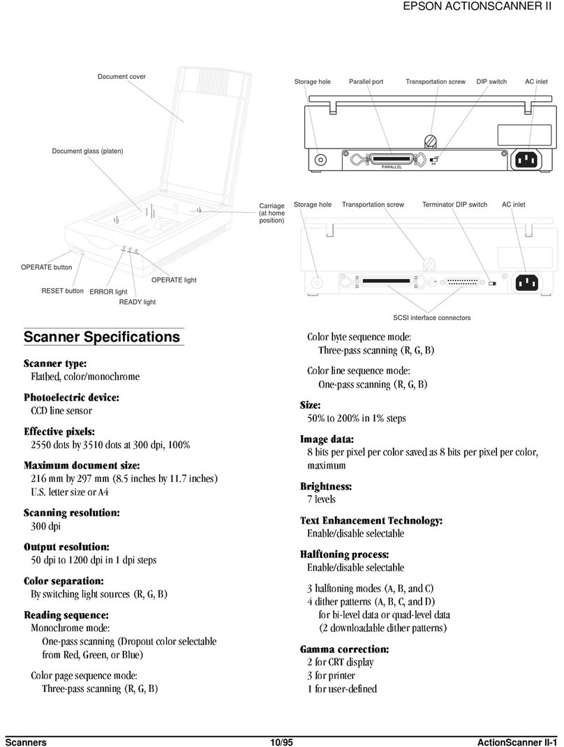 Epson ActionScanner II manual