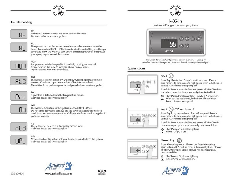Aeware k-35 Series Quick reference card