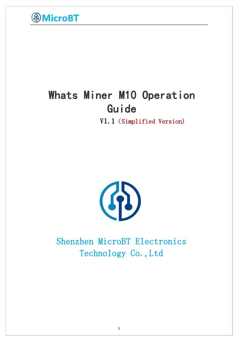 MicroBT Whats Miner M10 Operation guide