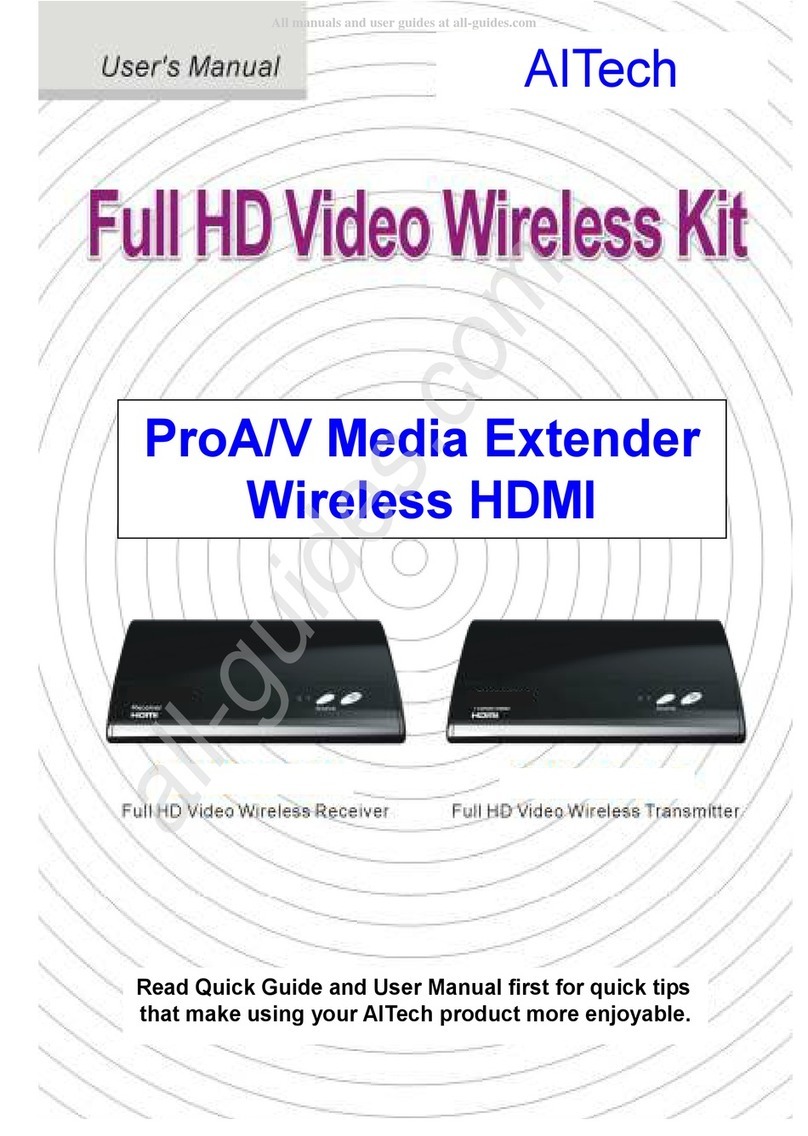 AL Tech Pro A/V user manual