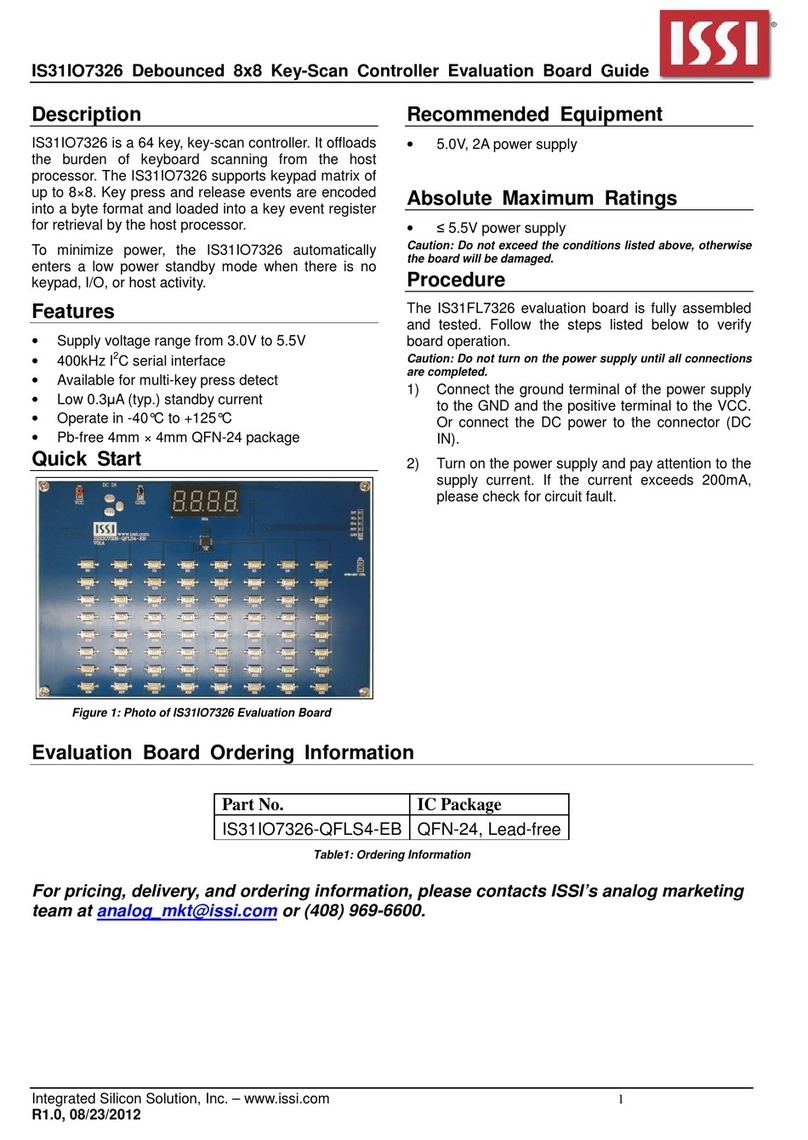 ISSI IS31IO7326 User manual