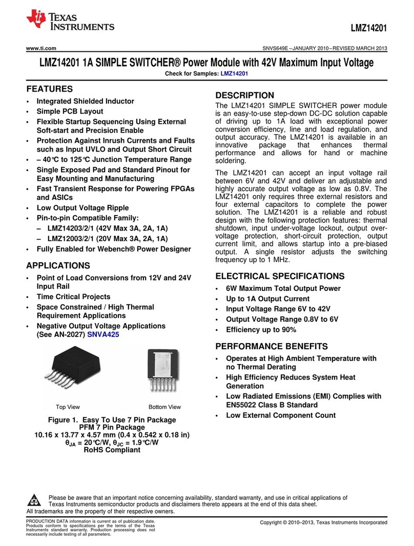 Texas Instruments LMZ14201 SIMPLE SWITCHER User manual