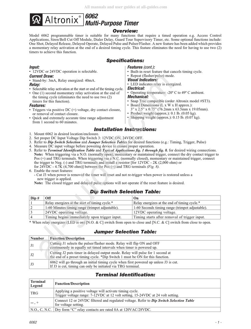 Altronix 6062 installation instructions
