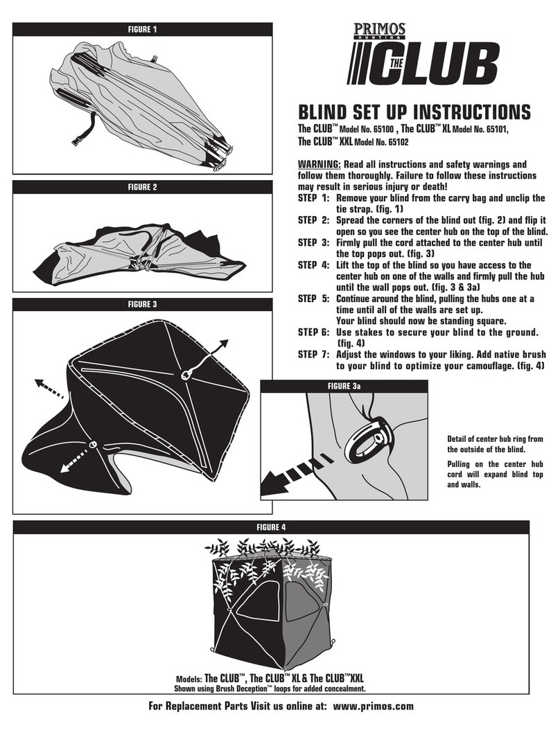 Primos The CLUB XL 65101 quick start guide Primos The CLUB XL 65101 quick start guide