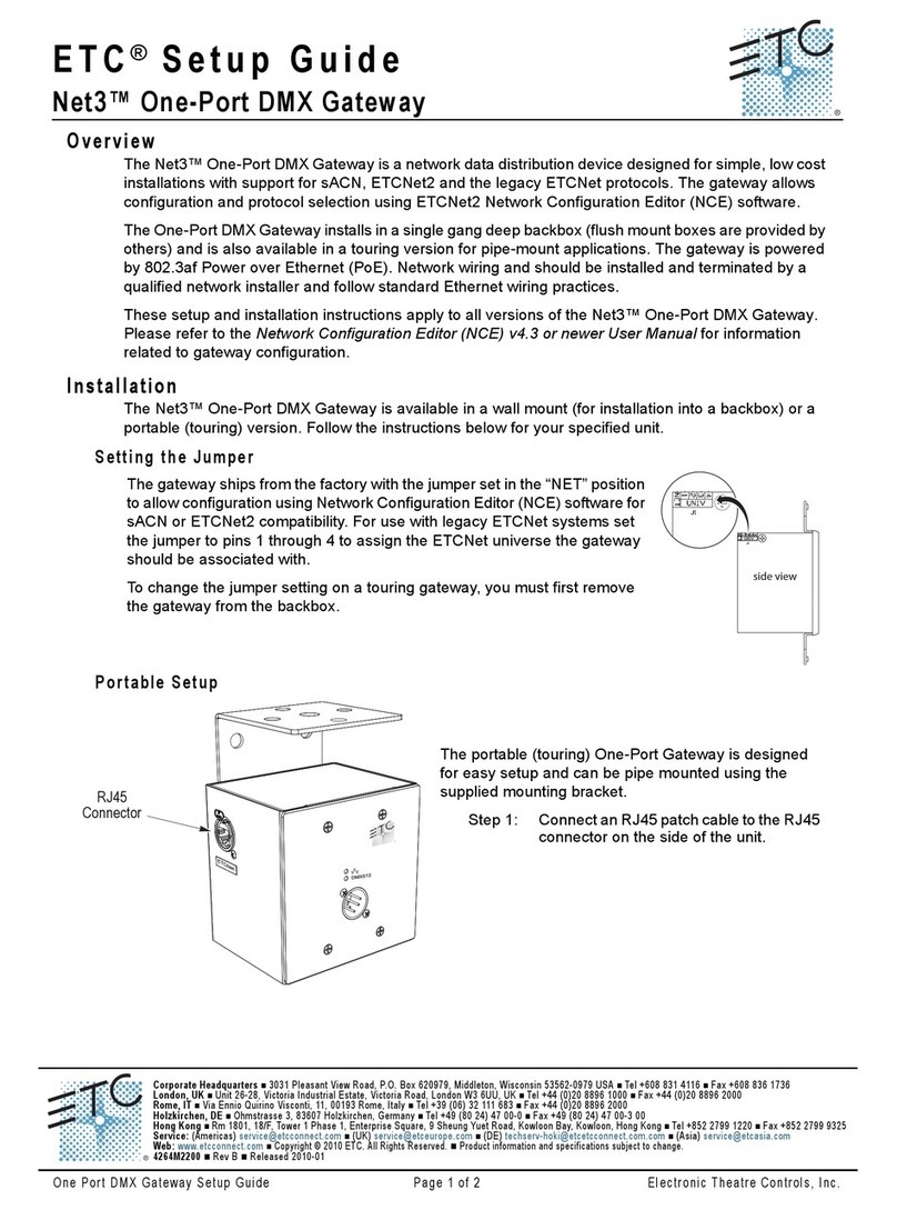 ETC Net3 Conductor user manual