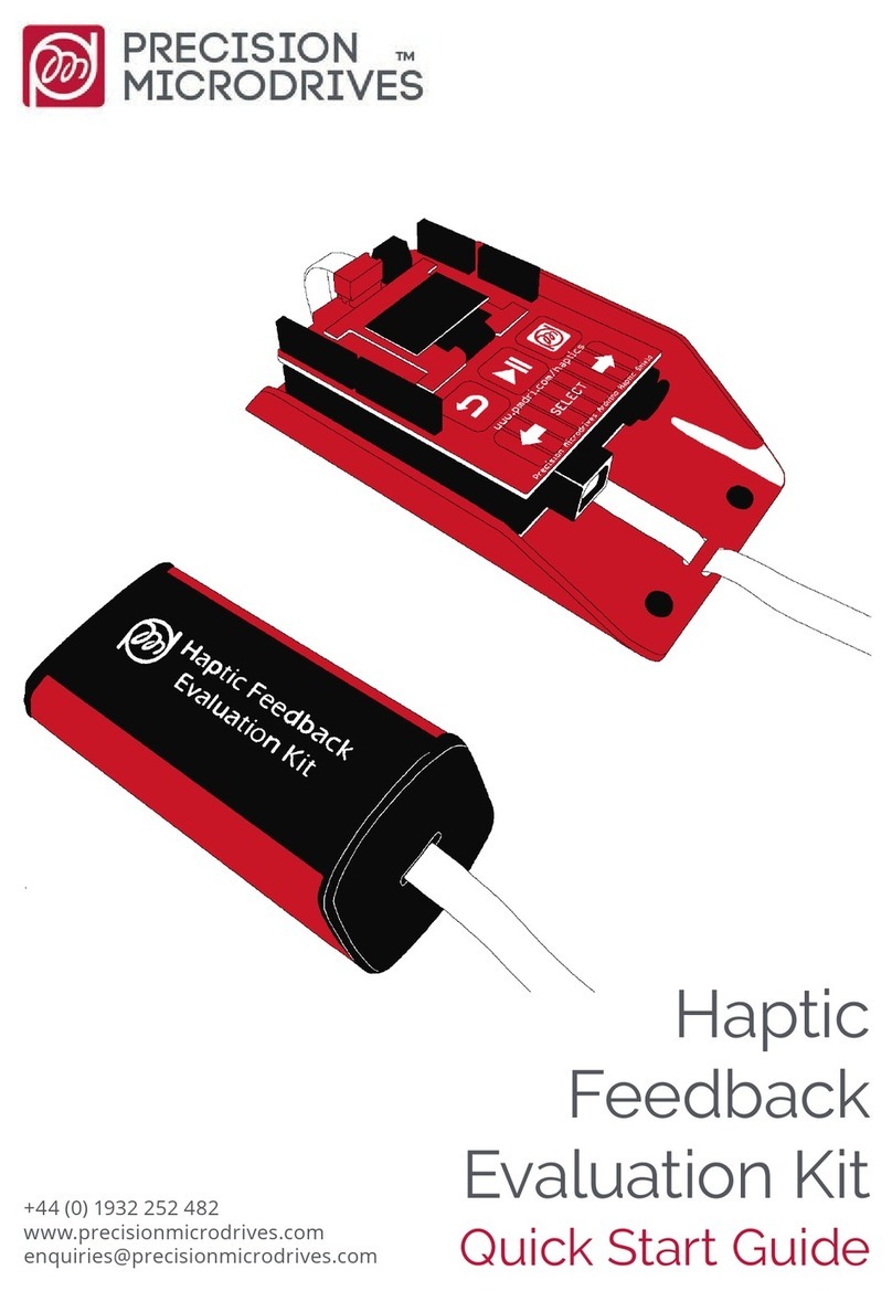 Precision Microdrives Haptic Feedback Evaluation Kit quick start guide