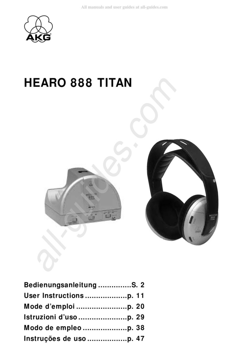 AKG HEARO 888 TITAN User instructions