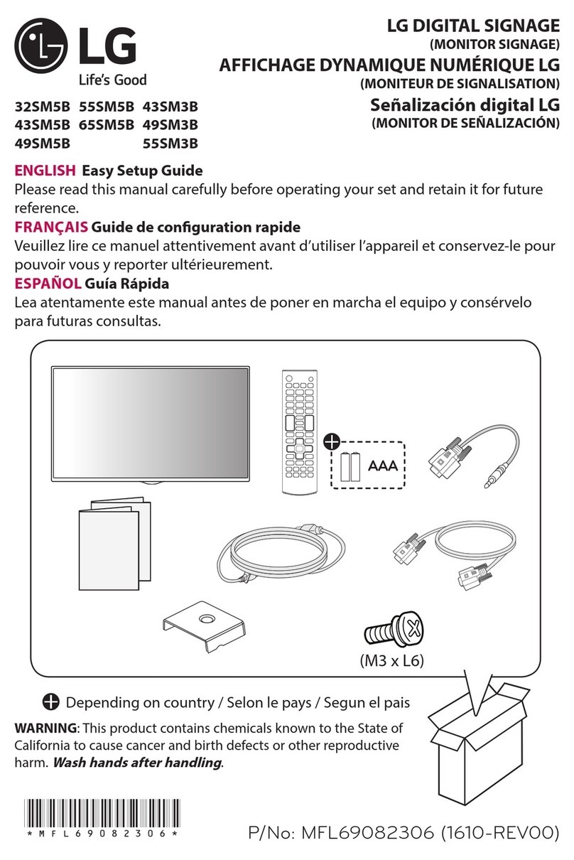 LG 32SM5B Quick start guide