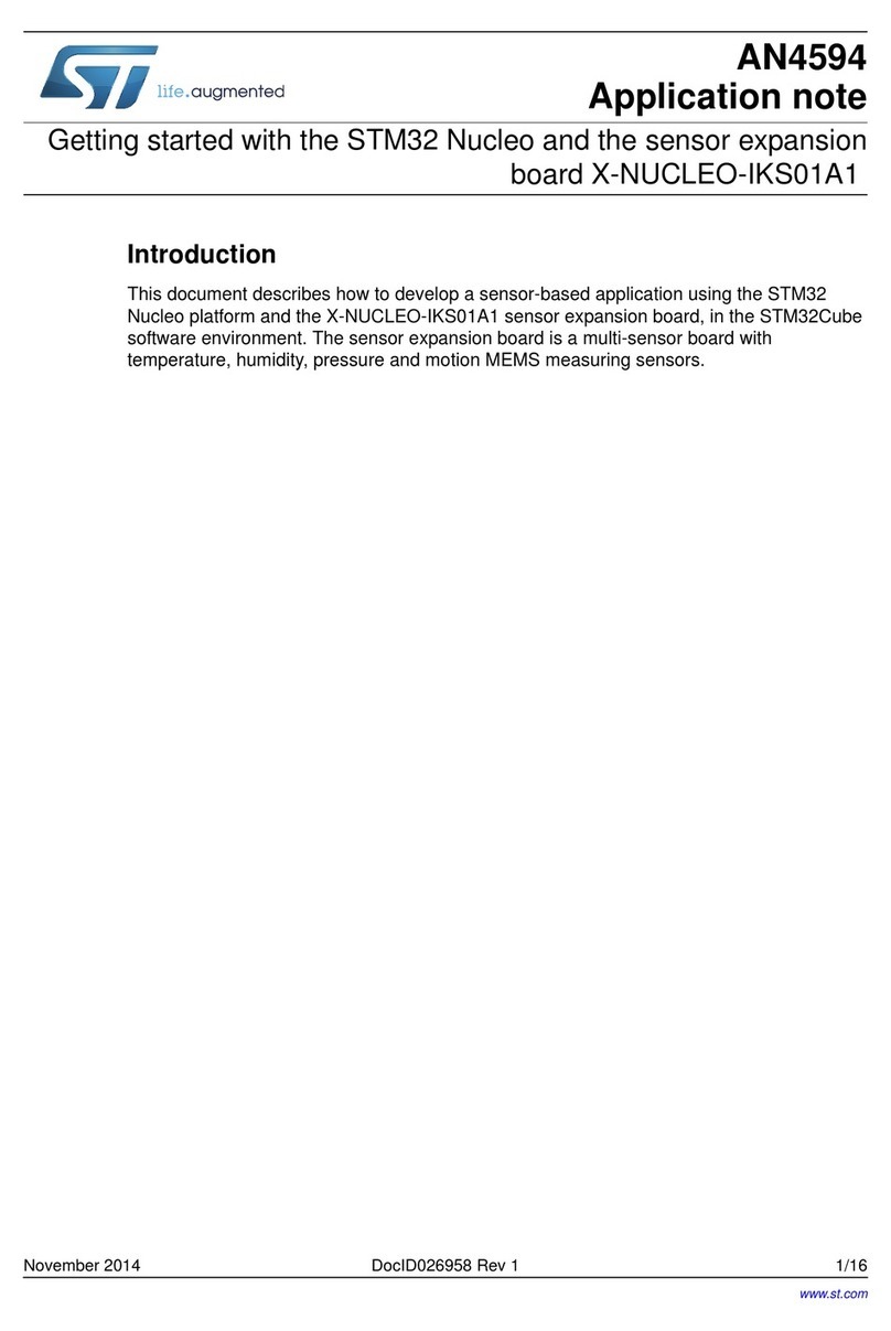 ST STM32 Nucleo Installation and operating instructions