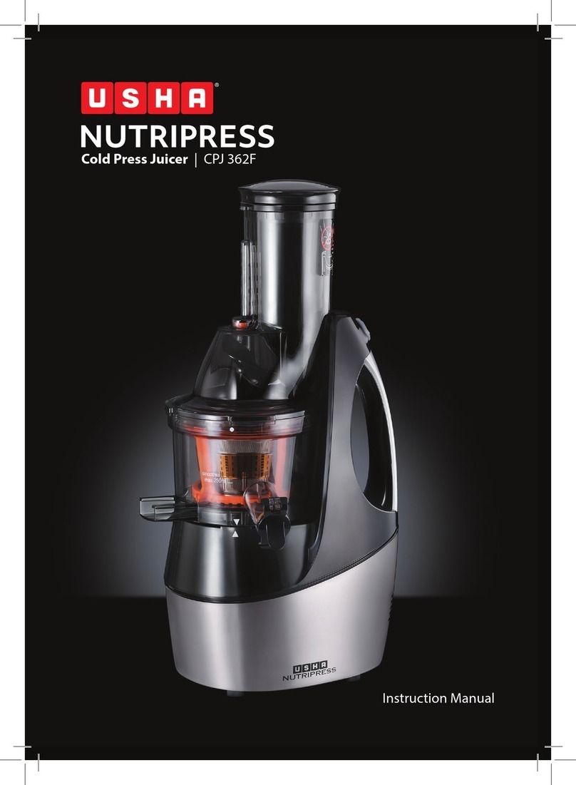 usha NUTRIPRESS CPJ 362F instruction manual