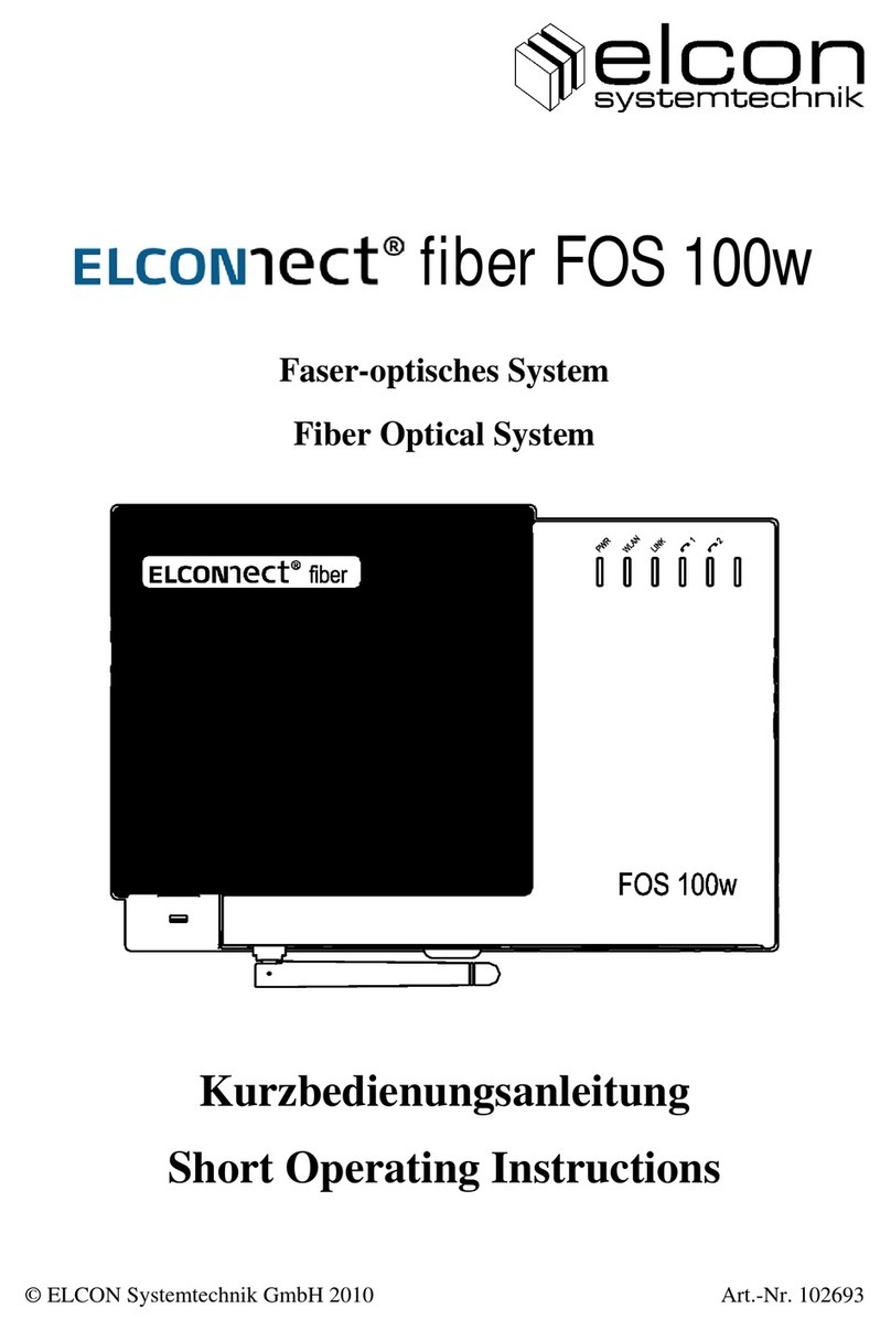 Elcon Elconnect Fiber FOS 100w User manual