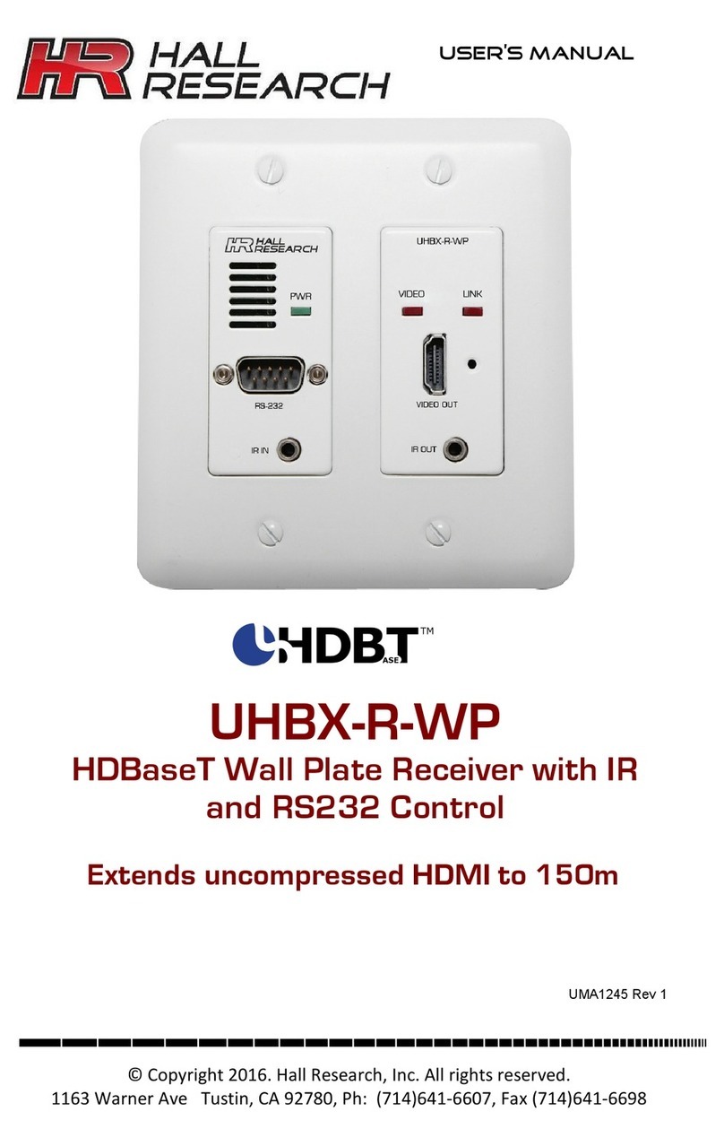 Hall Research Technologies UHBX-R-WP user manual