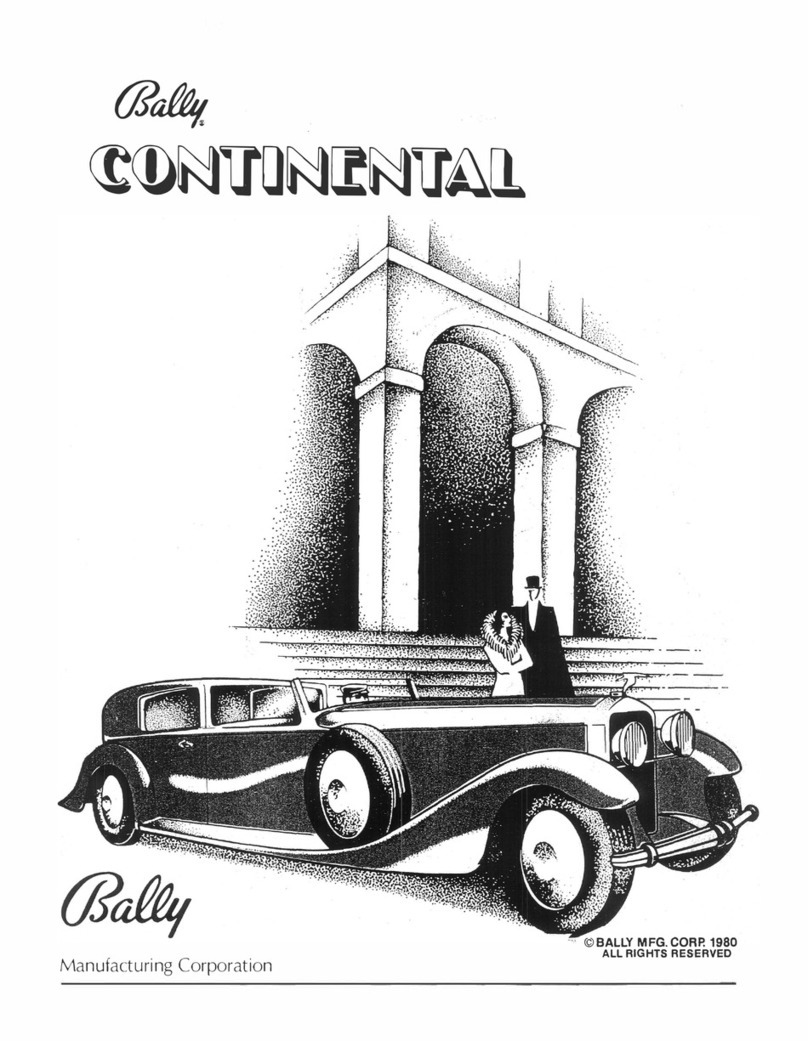Bally Continental User manual Bally Continental User manual