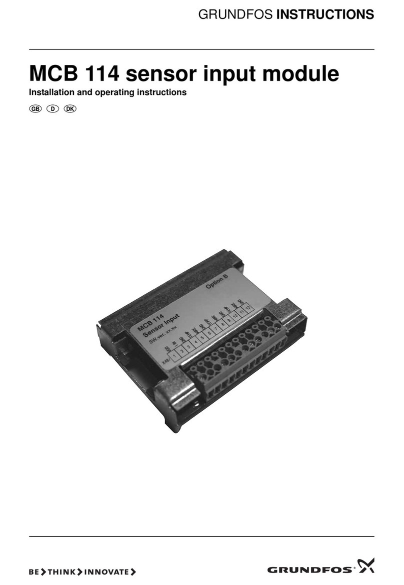 Grundfos MCB 114 Installation and operating instructions