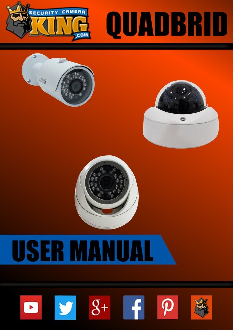 Security Camera King QUADBRID HDVD-SB2IRZW user manual